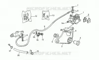 Hinterradbremszange