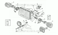 Frontscheinwerfer/Hupe