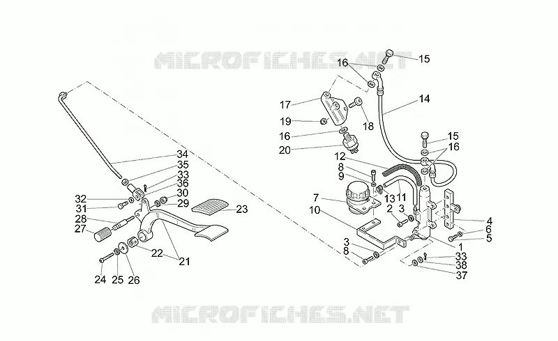 Hinterradbremspumpe