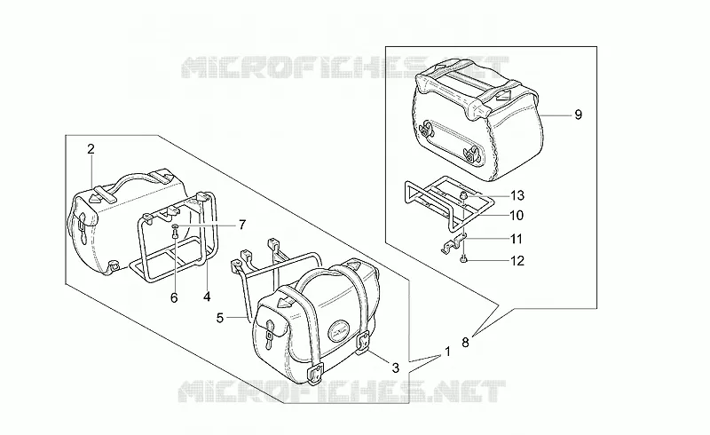 Seitentaschen Leder optional