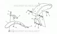 Vorderes/Hinterrad Schutzblech