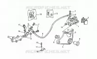 Hinterradbremszange