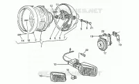 Scheinwerfer-Hupe