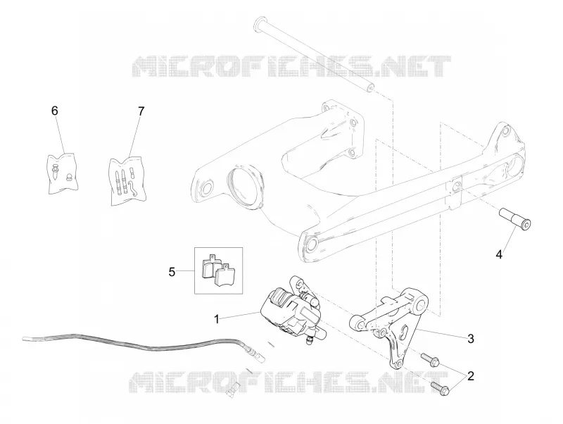 Hinterradbremszange